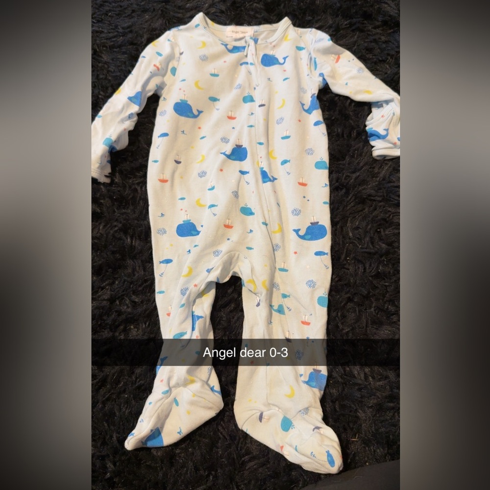 Angel Dear Blue and Yellow Footies One Piece